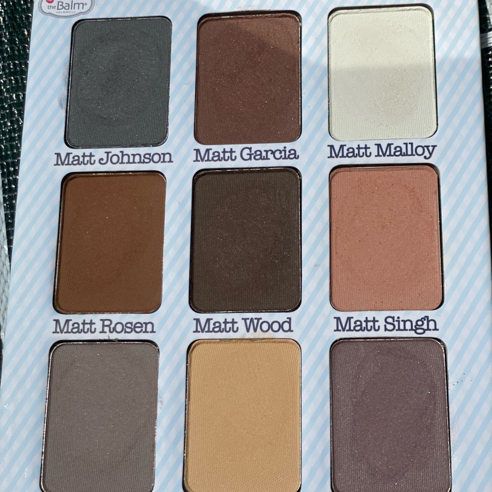 TheBalm Meet Matt(e) Nudes eyeshadow Palette, swatched, never used.